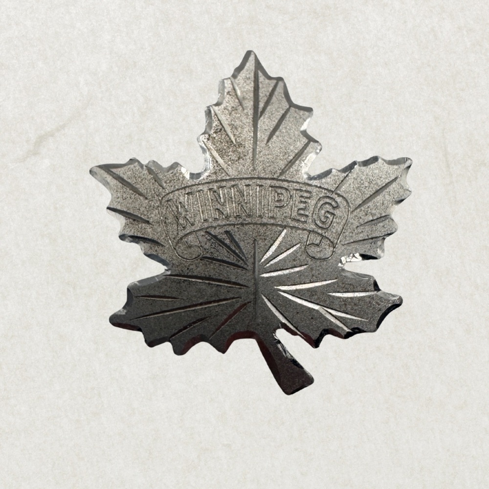 Vintage Bond Boyd Matte Sterling Silver Maple Leaf Brooch Pin